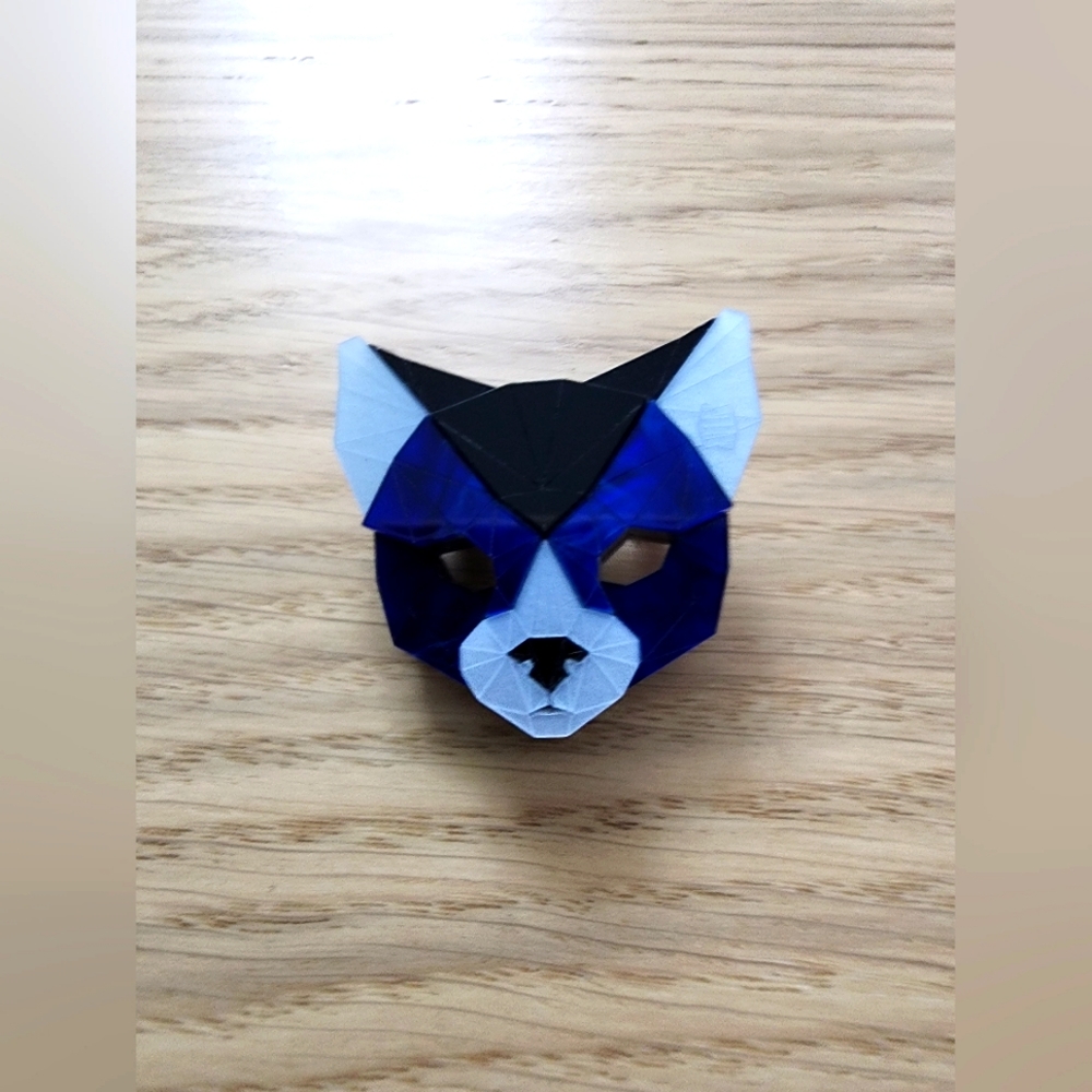*FINAL* Sttutter Blue Cat Acrylic Brooch